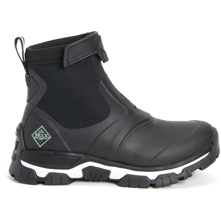 Muck Boots Apex Mid Zip Wellington Black/White