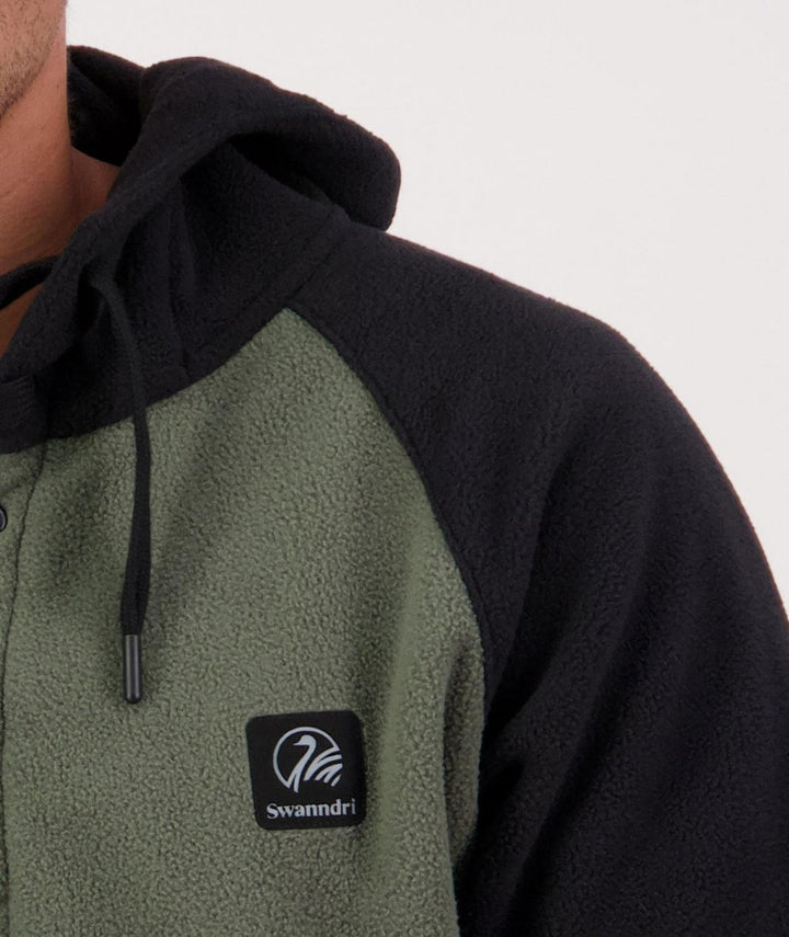 Swanndri Men's Original Lace Front Fleece Hoodie