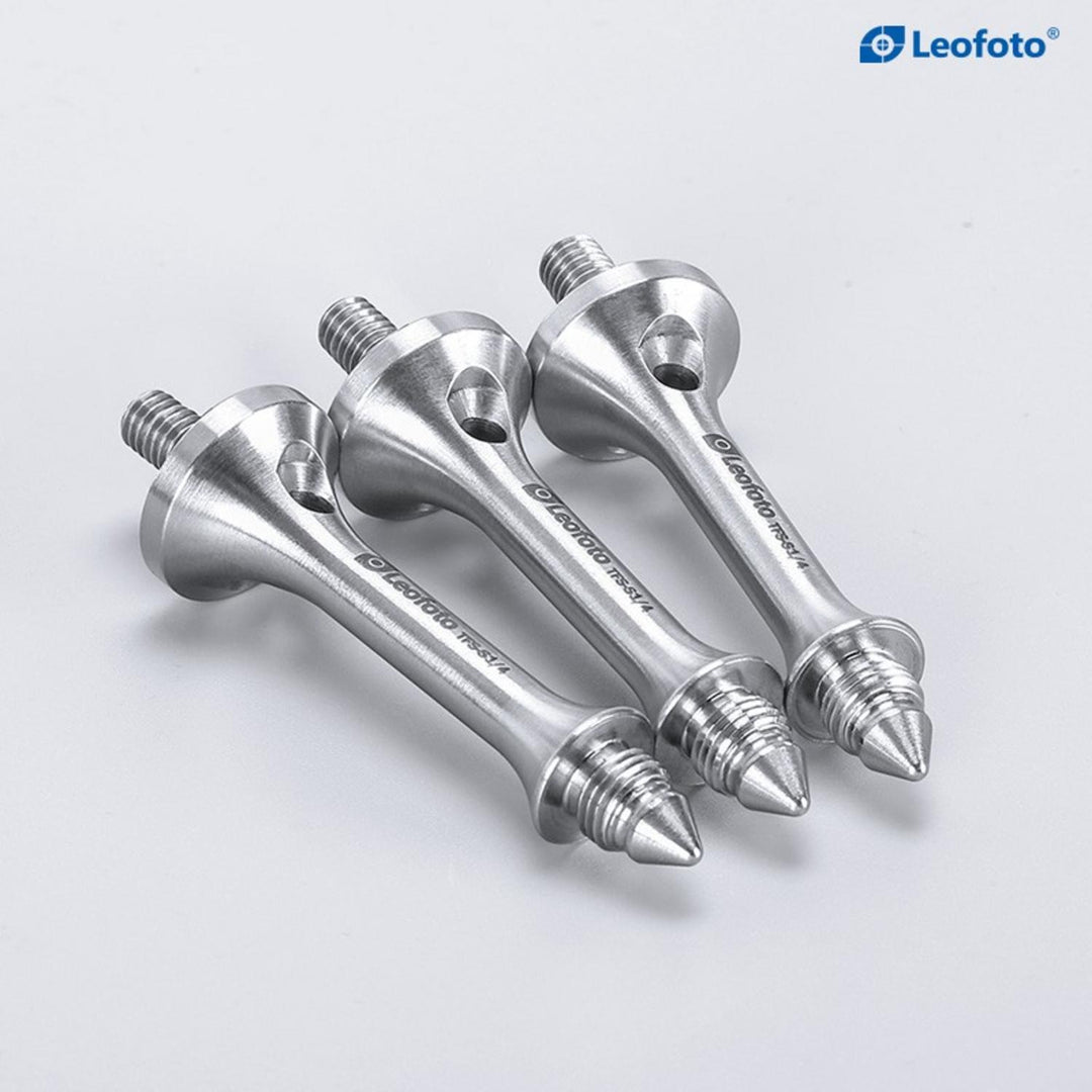 Leofoto TFS Stainless Steel Tripod Foot Spikes, Set of 3