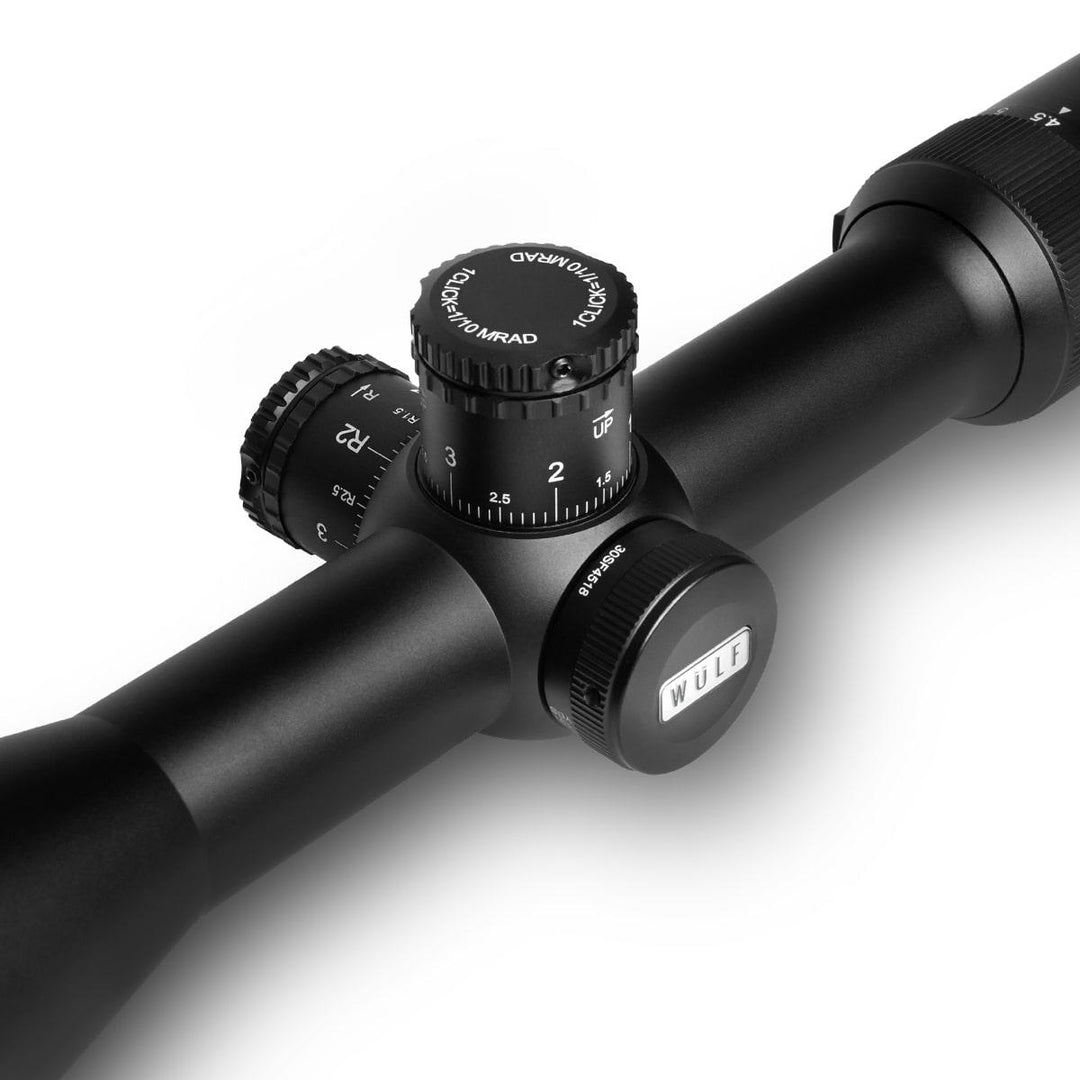 Wulf Wulf Hurricane Lite 4.5-18x50 Non Illuminated Half Mildot SF (30mm) Rifle Scope W/Rings