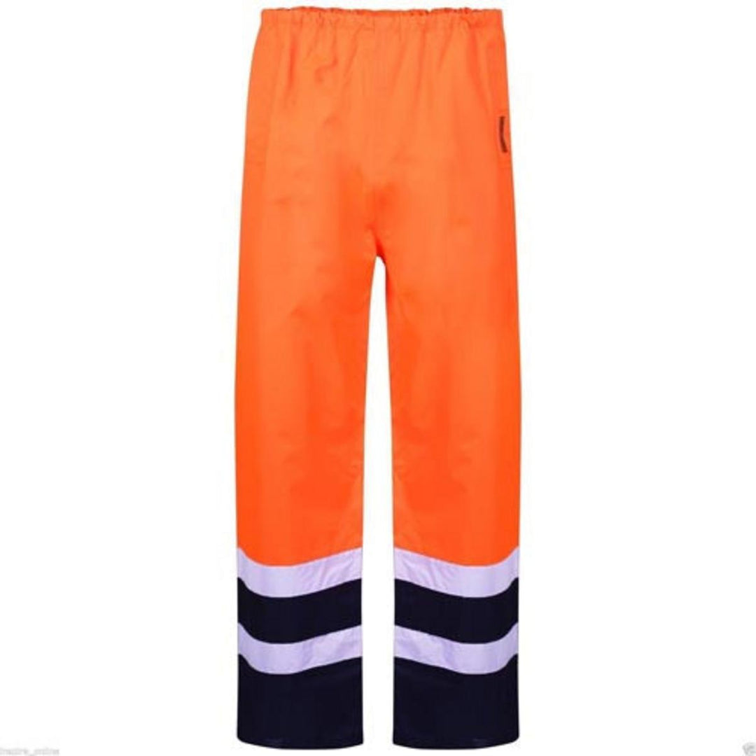 Standsafe Hi Vis HV306 Over Trousers - Waterproof - Orange/Navy