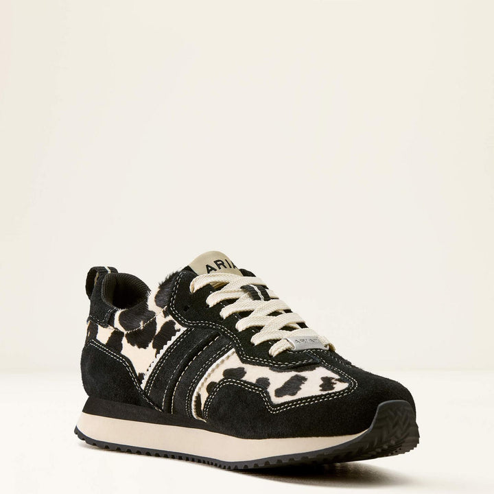 Ariat Ladies Ranch Runner Blk Sd/blk Wht High Rise On