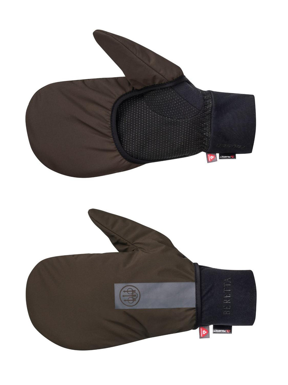 Beretta Padded Double Gloves Brown Bark – view 2