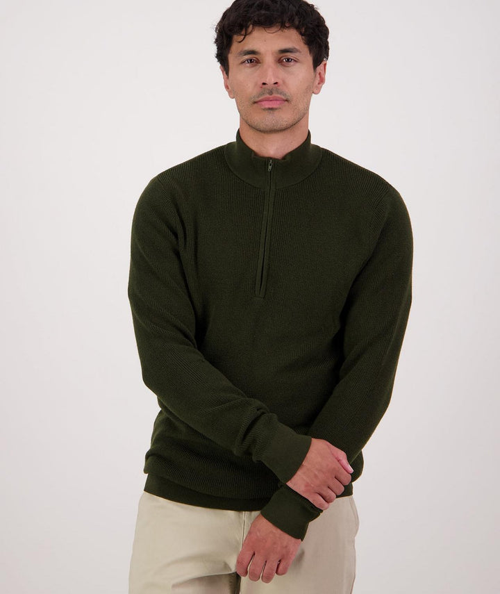 Swanndri Men's Otahu River V2 Quarter Zip Merino Knit