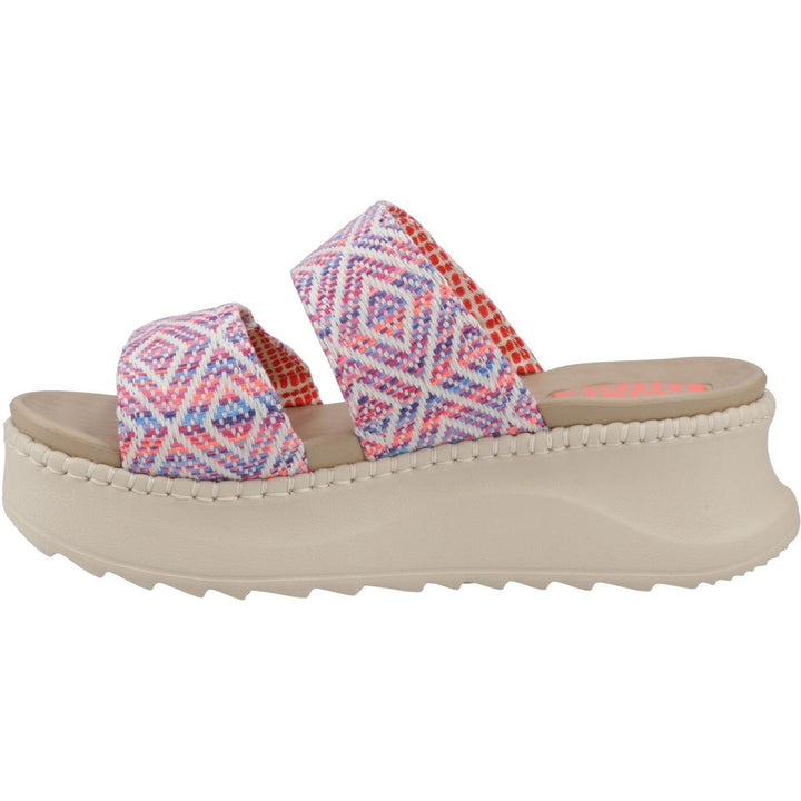HEYDUDE Delray Slide Surf Baja Sandal Blue/Pink/Multi