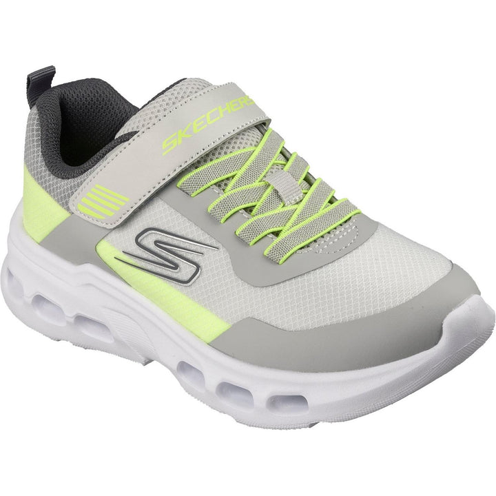 SKECHERS GLIDE-STEP DRIFT ZORZOX Gray & White/Yellow Trim