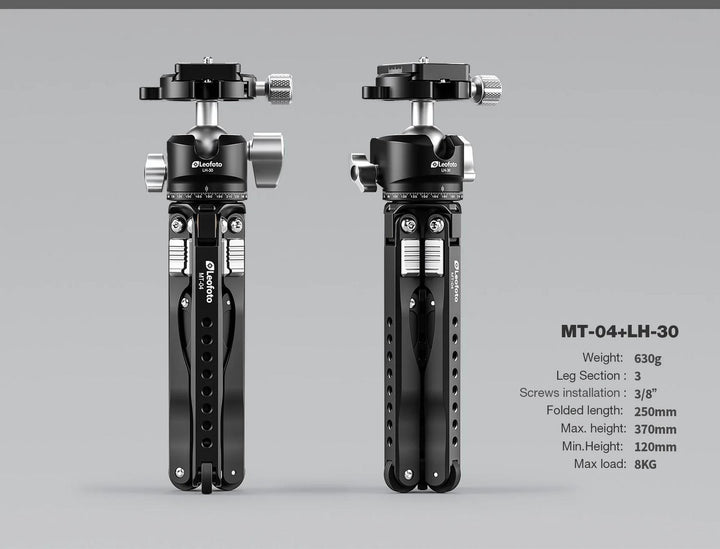 Leofoto Spider MT-04 Mini Table Tripod with LH-30 Ball Head