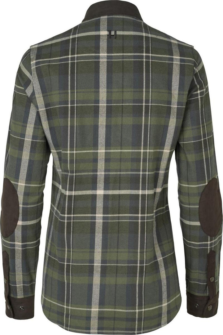 Harkila Pajala L/S shirt W Olive check