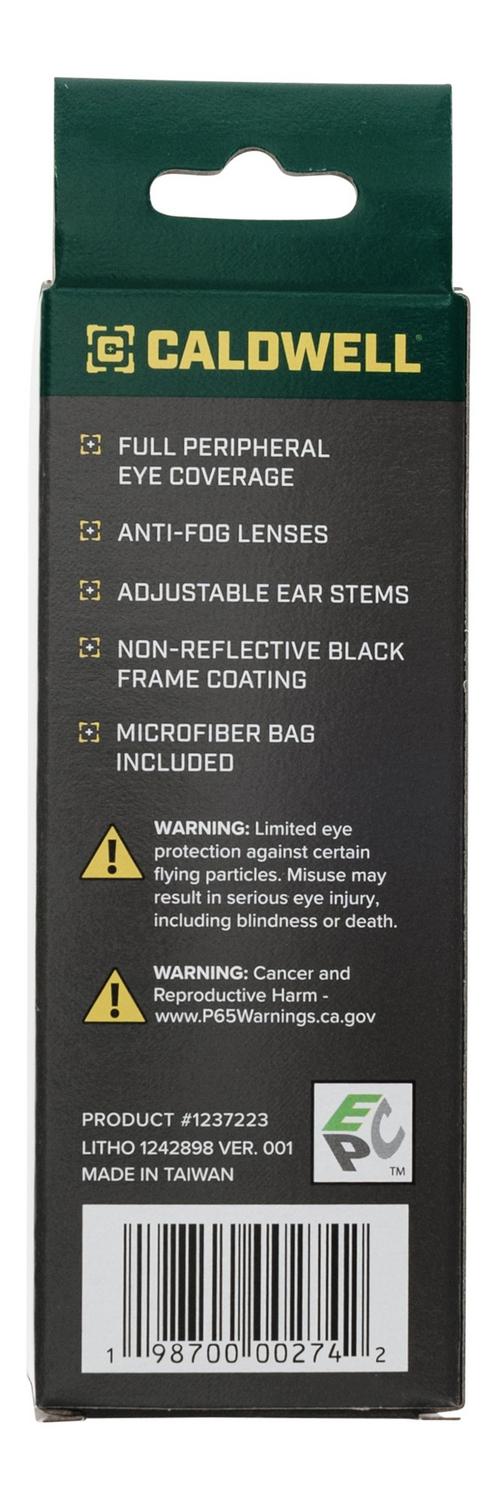 Caldwell Adjustable Frame Shooting Glasses Clear