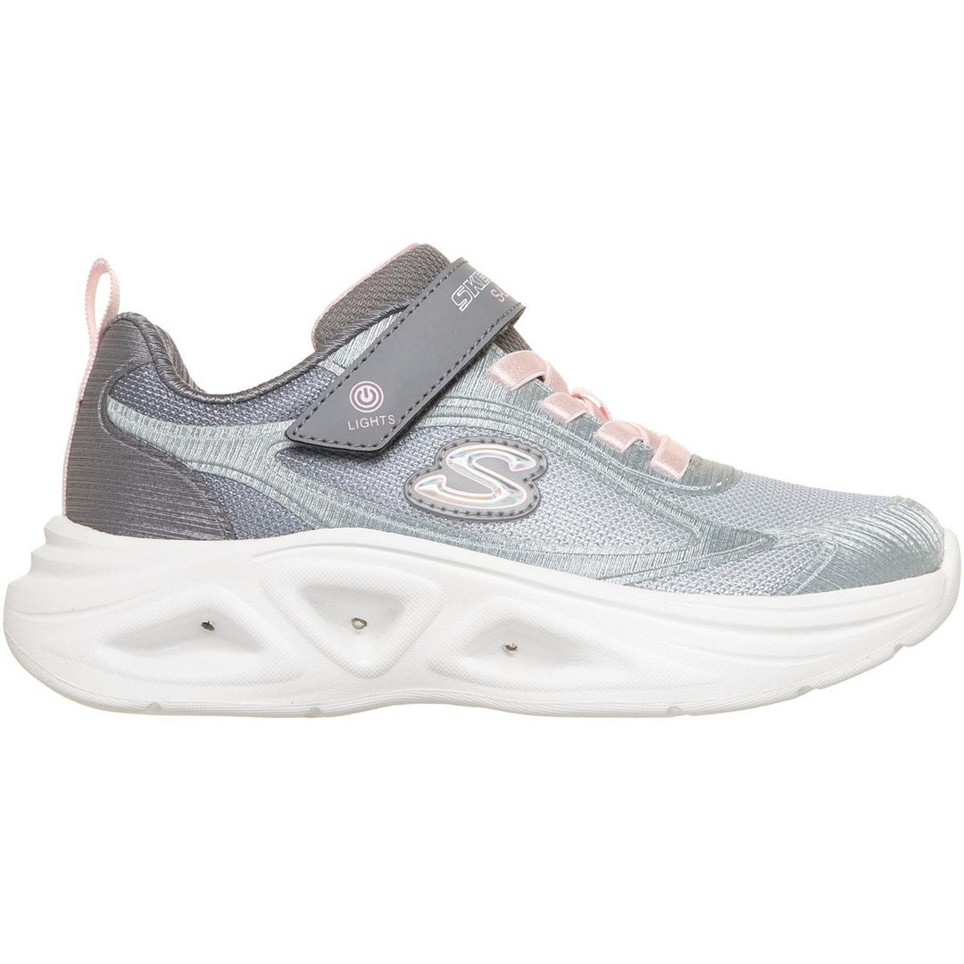 SKECHERS SOLA GLOW 2.0 DAZZLE STEPS Light Gray/Multi Trim