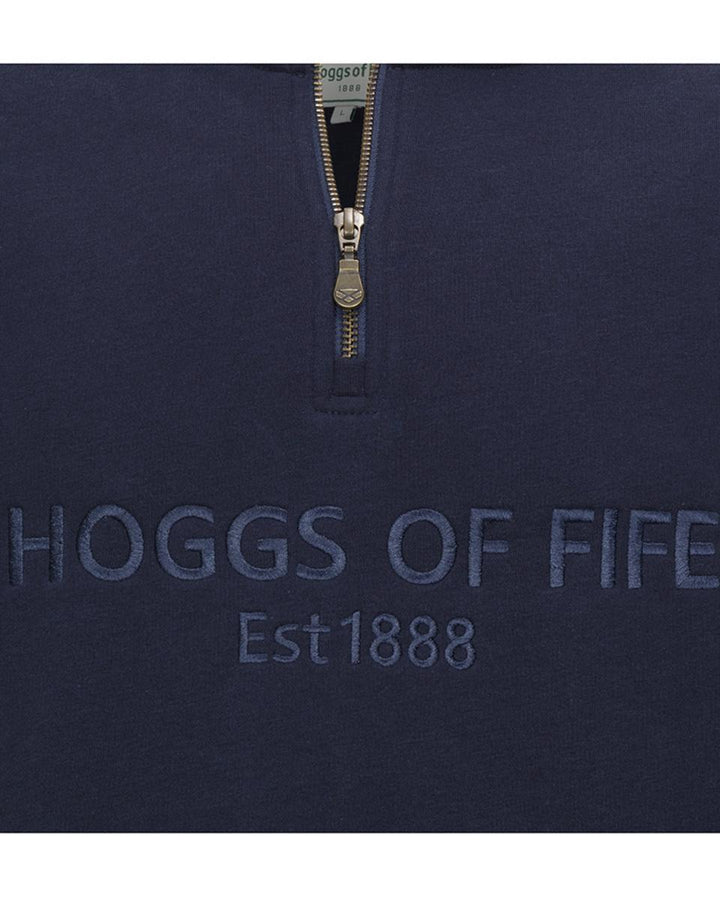Hoggs of Fife Galloway 1888 Plain 1/4 Zip Sweatshirt – view 4