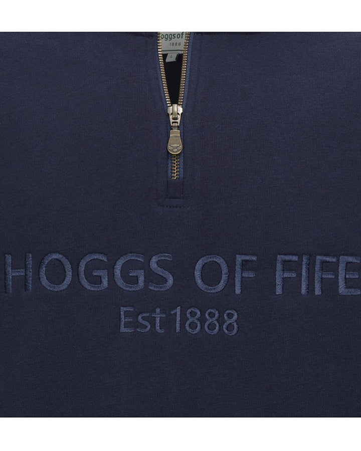 Hoggs of Fife Galloway 1888 Plain 1/4 Zip Sweatshirt