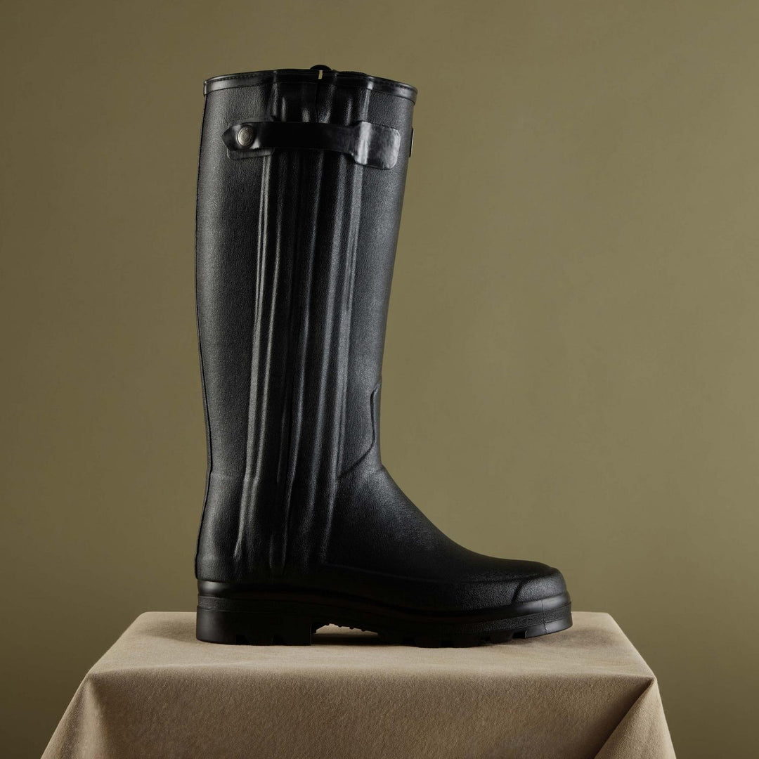Le Chameau Men's Chasseur Neoprene Lined Wellington Boot - Black