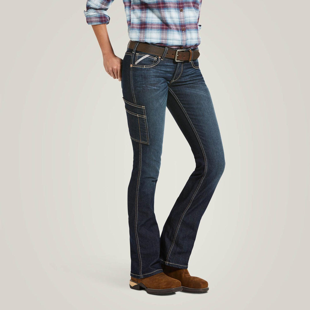 Ariat Ladies Rebar MR DuraStretch Riveter Boot Cut Jean