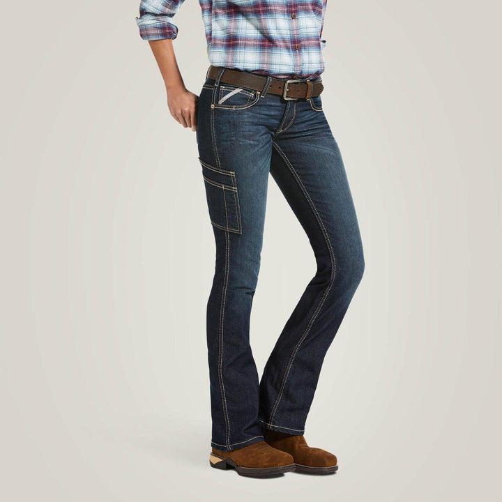 Ariat Ladies Rebar MR DuraStretch Riveter Boot Cut Jean