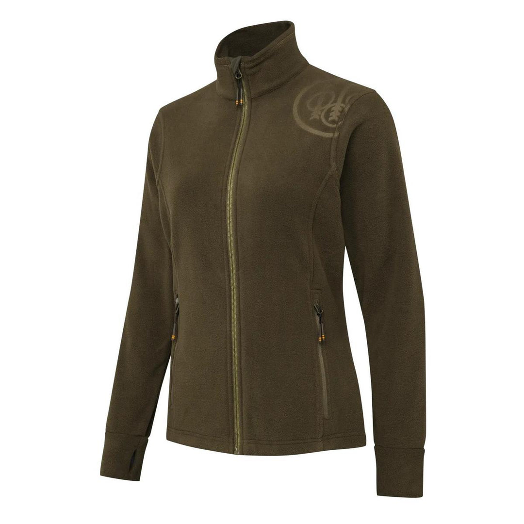 HP Logo W Full Zip  Green Moss