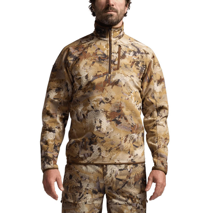 Sitka Alpha Fleece 1/4 Zip Pullover Optifade Marsh