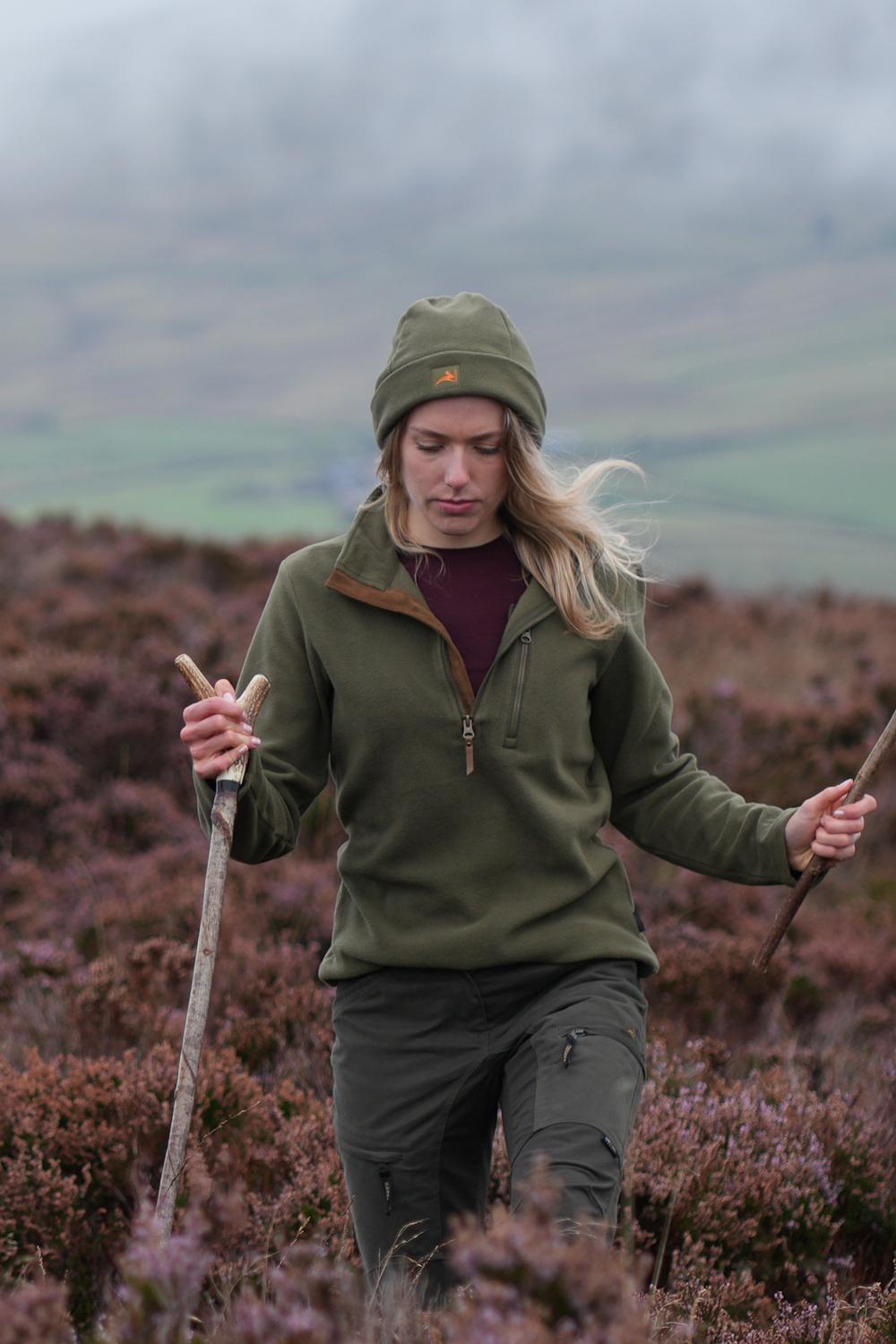 Harehill Fleece Beanie - Cedar Green Polyester Fleece Hat