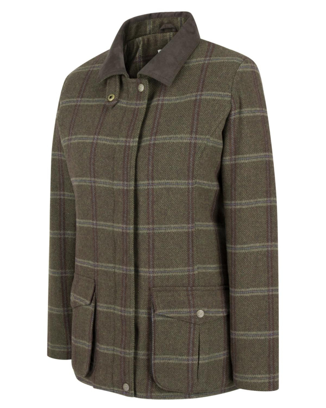 Hoggs of Fife Musselburgh Ladies Tweed Field Coat - 80% wool/20% acrylic, Exclusive fabric tailored to fit