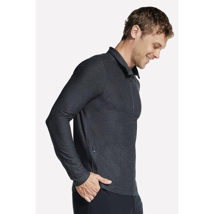 Skechers Performance GO DRI All Day 1/4 Zip Pullover Black/Charcoal