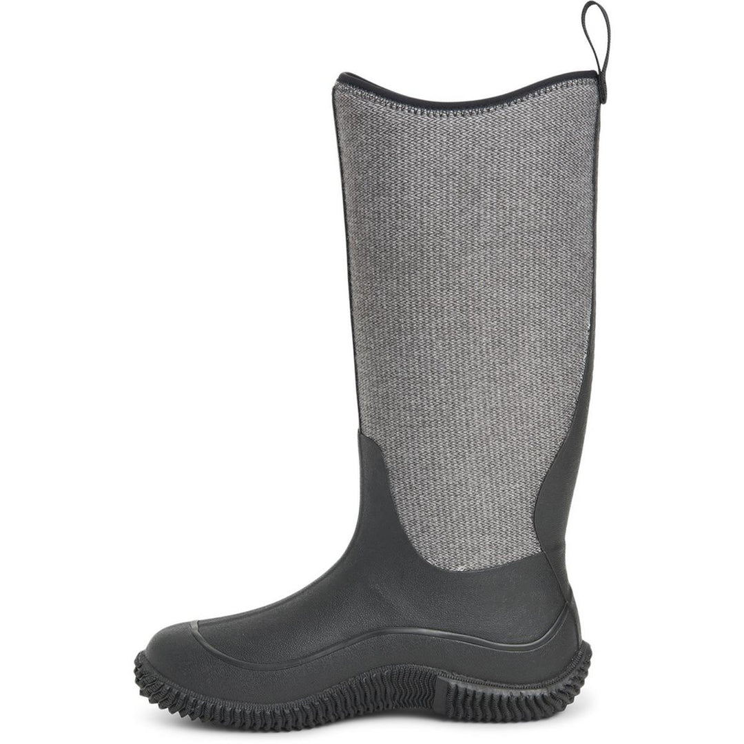 Muck Boots Hale Wellingtons Black W/ Fuzzy Herringbone