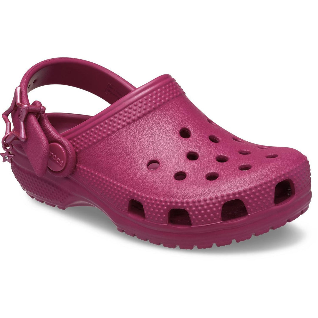 Classic Star Buckle Clog Toddler Royal Pink
