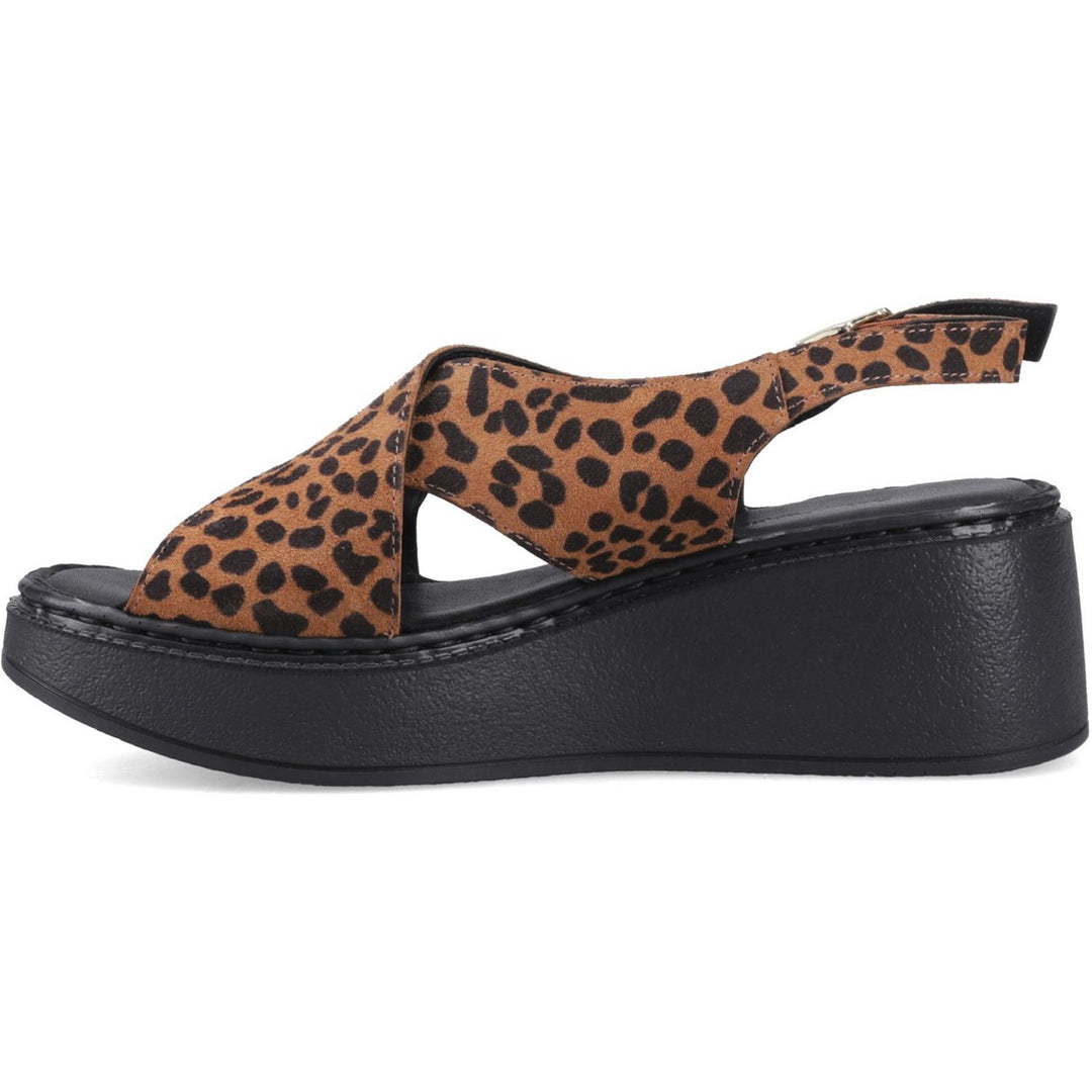 Bex Wedge Sandal Leopard
