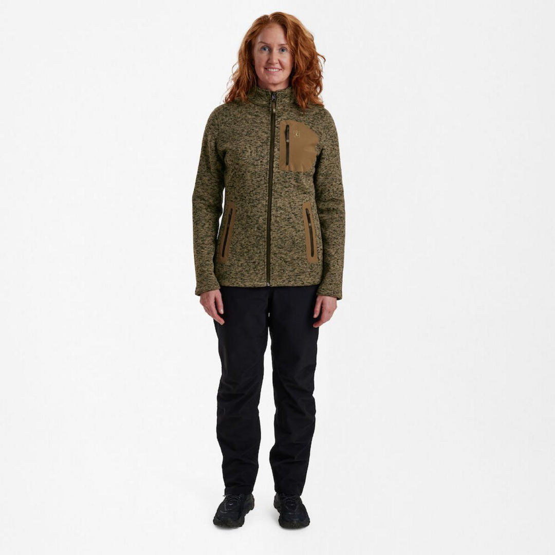 Deerhunter Lady Sarek Knitted Jacket -Butternut melange