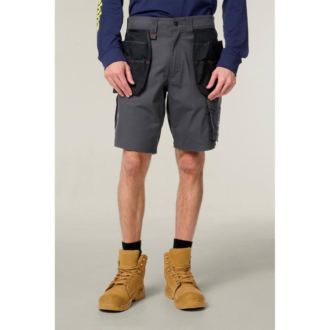 Hard Yakka Raptor Active Holster Pocket Shorts Graphite