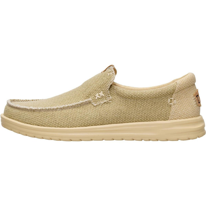 HEYDUDE Mikka Braided Slip on Shoe Olive Grey/Boulder
