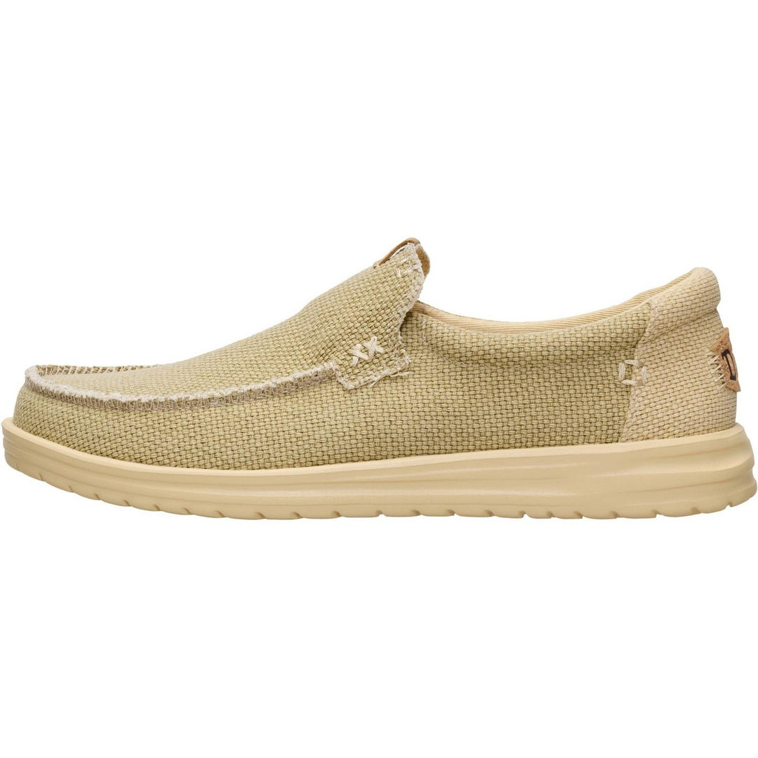 HEYDUDE Mikka Braided Slip on Shoe Olive Grey/Boulder