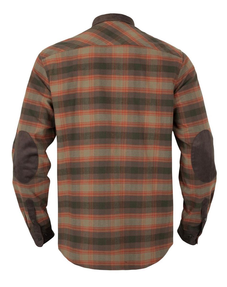 Harkila Aivak L/S shirt Autumn orange check