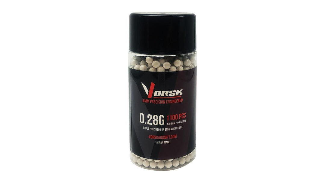 Nuprol Vorsk Airsoft BBs (1100R Bottle) (0.28g) (White)