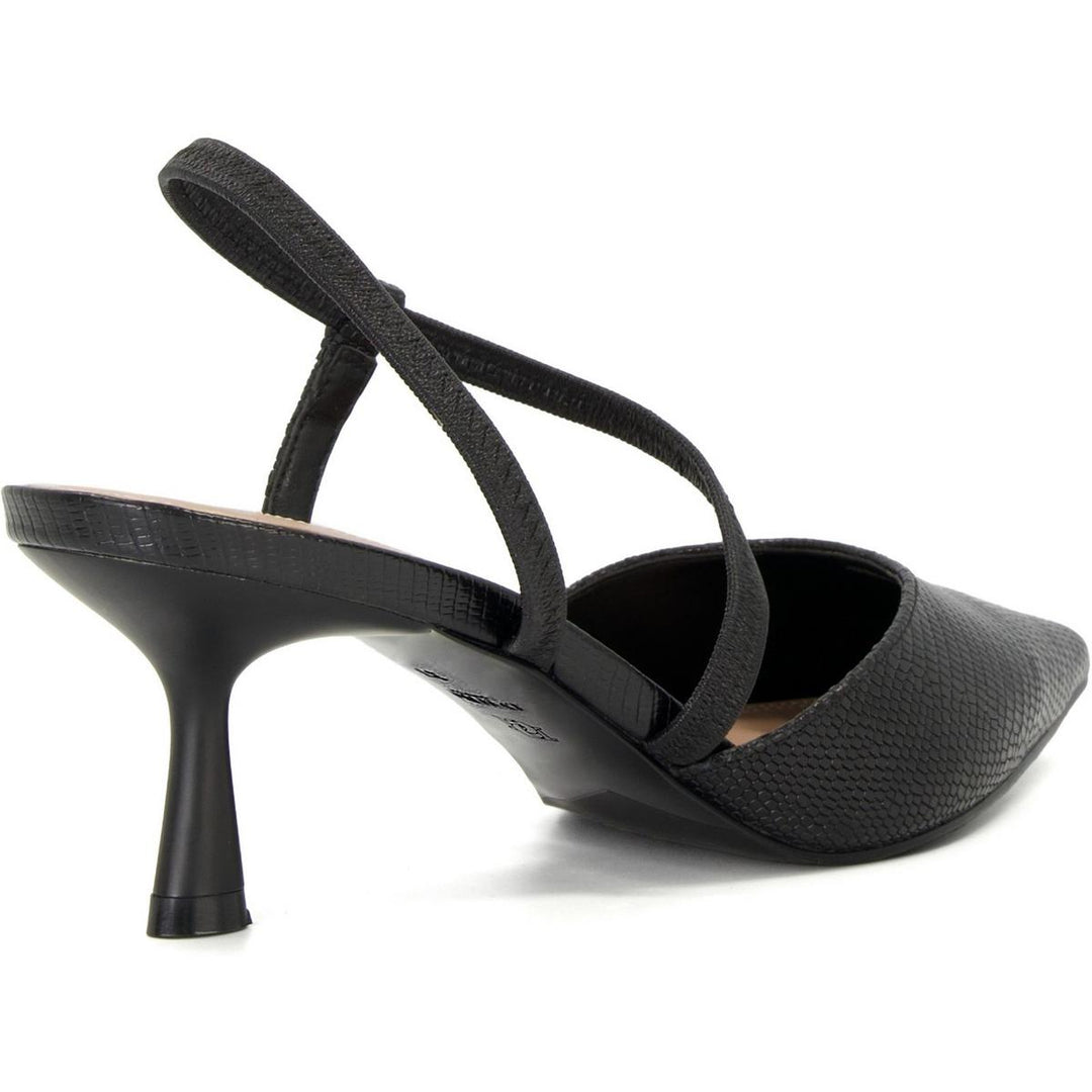 Dune Citrus Court Shoe Black