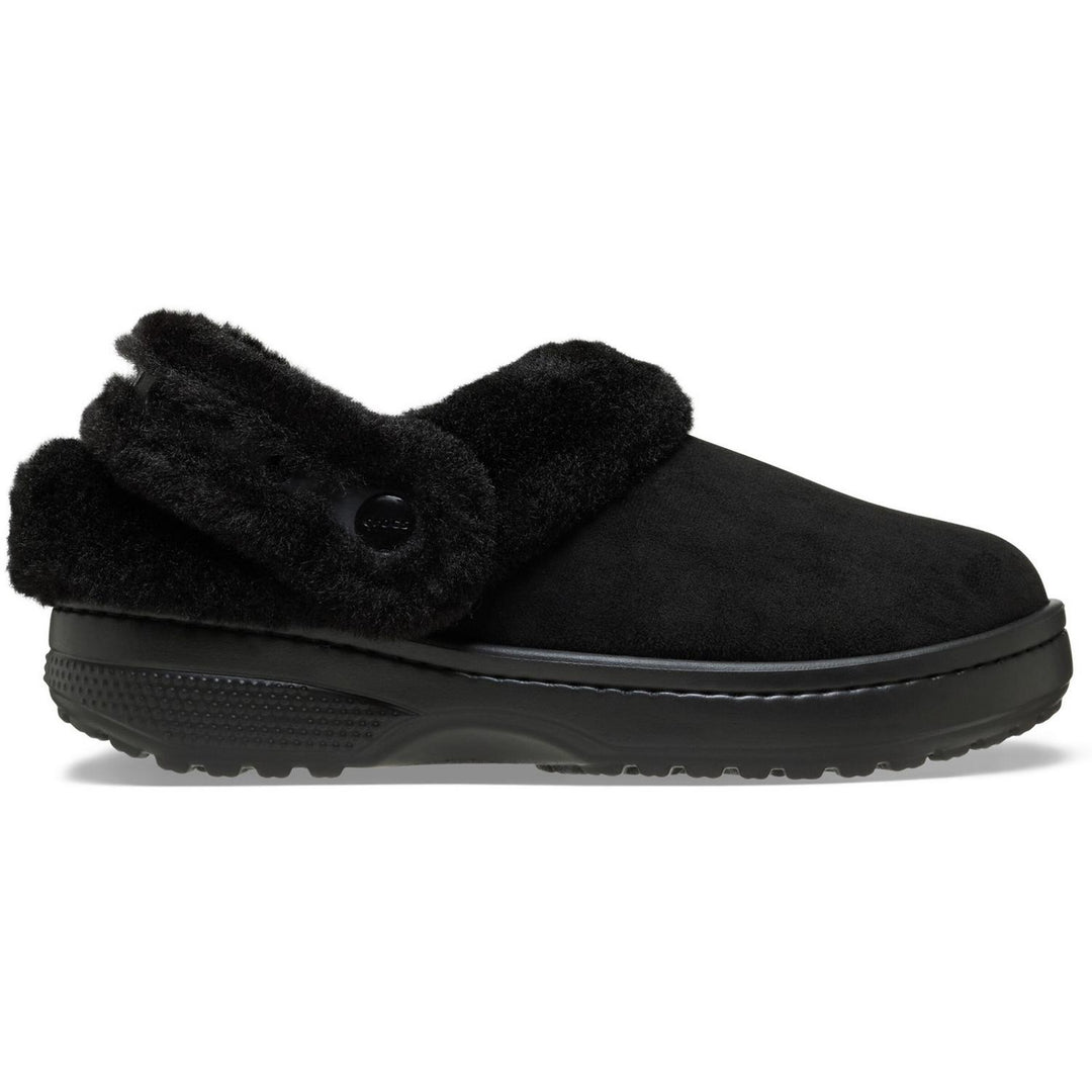 Unfurgettable Vegan Suede Clog Black