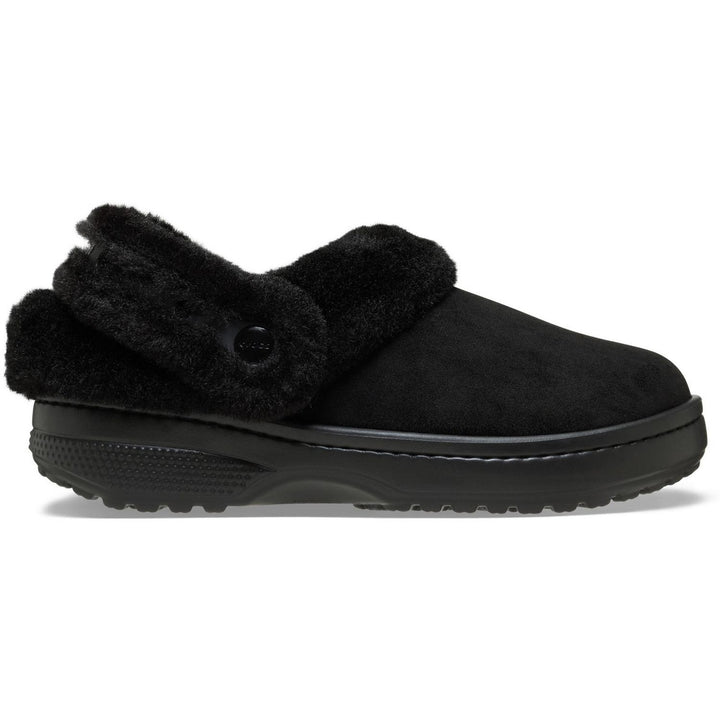 Unfurgettable Vegan Suede Clog Black