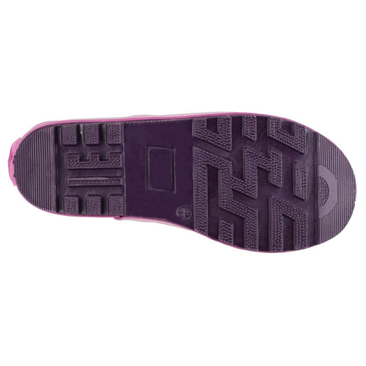 Cotswold Puddle Waterproof Pull On Boot Flower - Natural Rubber Exterior, Synthetic Comfortable Lining