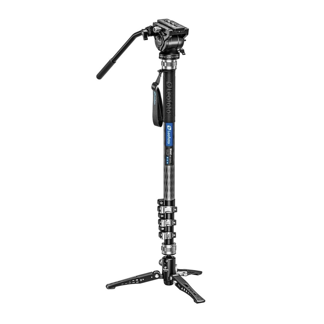 Leofoto 324CL+BV10+VD04 Carbon Fibre Monopod with Video Head