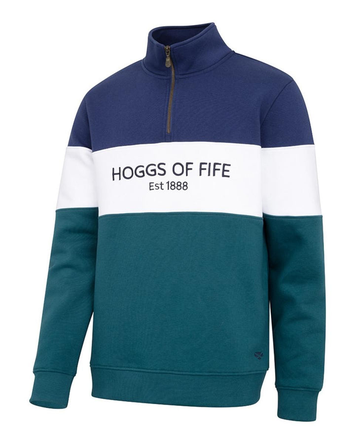 Hoggs of Fife Dumfries 1888 Gents 1/4 Zip Sweatshirt Nordic