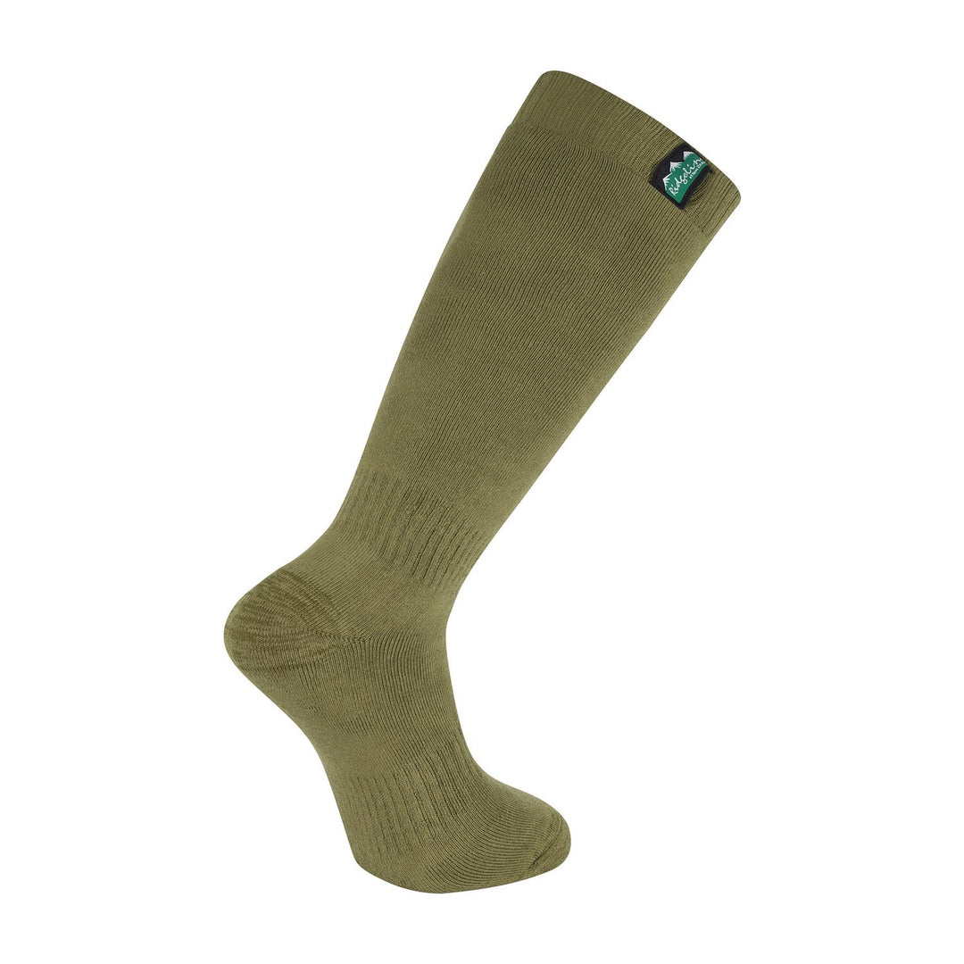 Ridgeline Cotton Work Socks Full Length - Olive Multi
