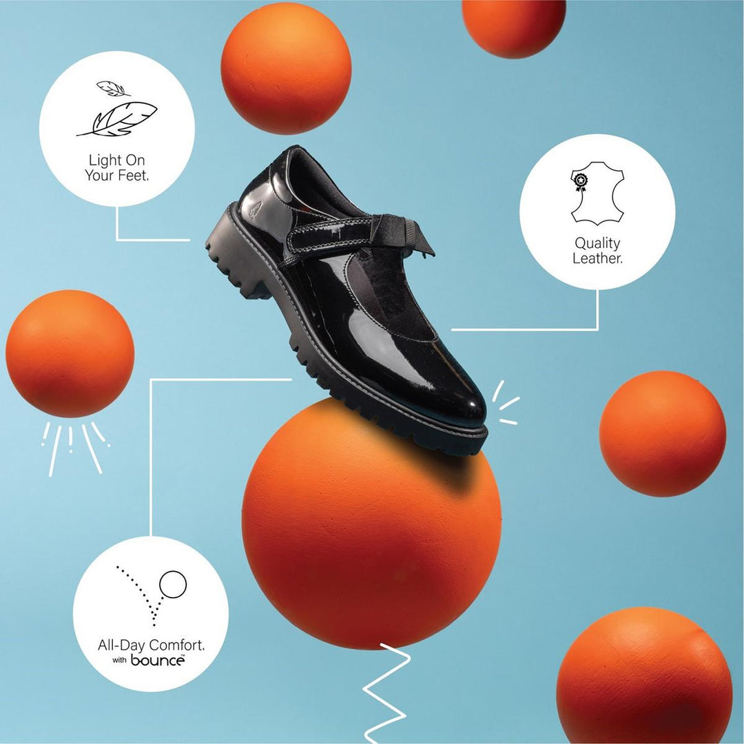 Hush Puppies Astrid Bow Patent Jnr – view 8