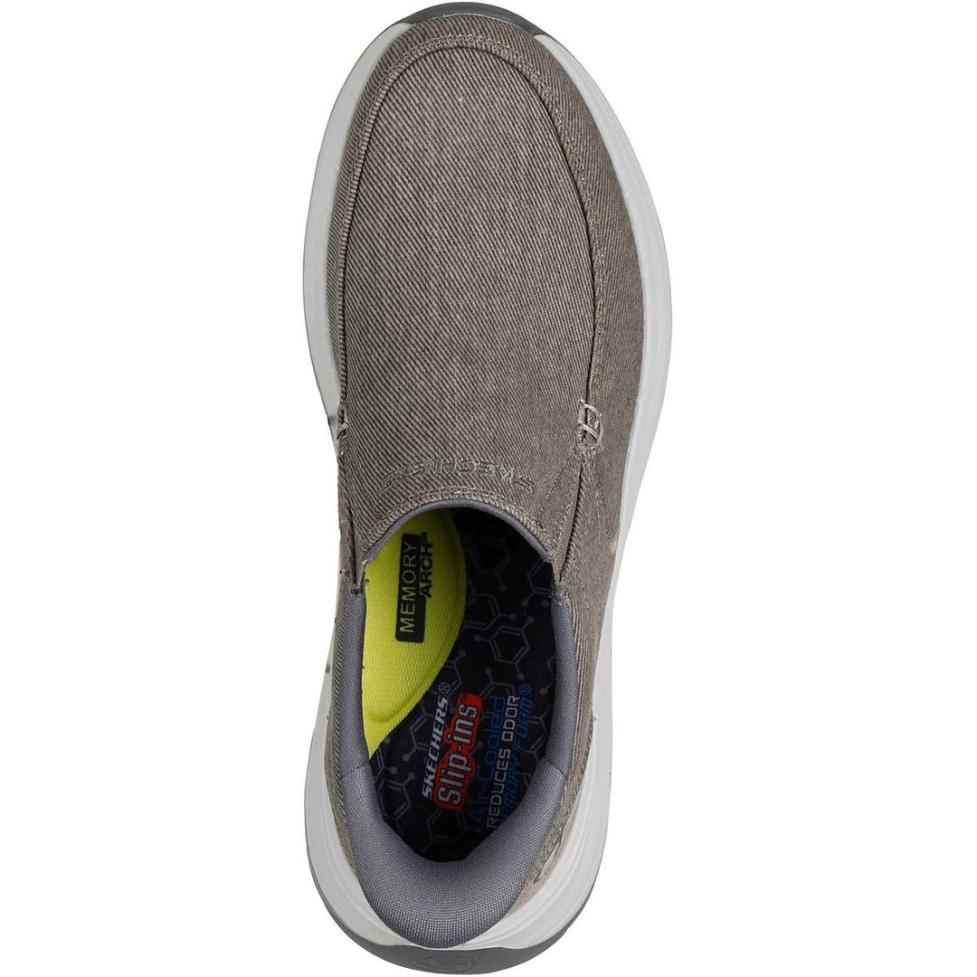 Skechers Decklin Gulliver slip on shoe Taupe