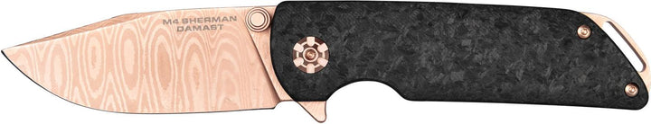 Böker M4 Sherman Damast Rose Gold Folding Knife
