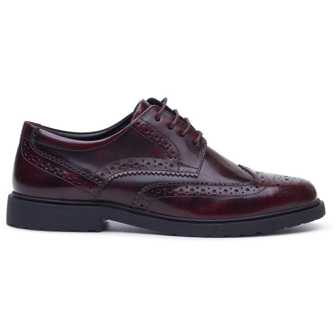 Verity Hi-Shine Brogue Plum