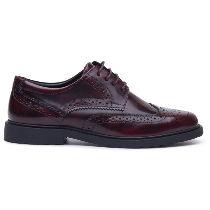 Verity Hi-Shine Brogue Plum