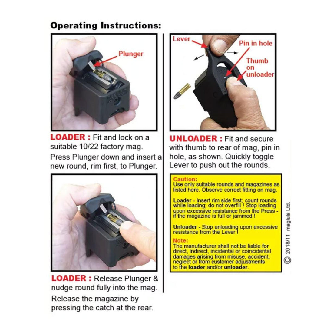 MAGLULA .22lr LULA loader & unloader set for Ruger 10/22