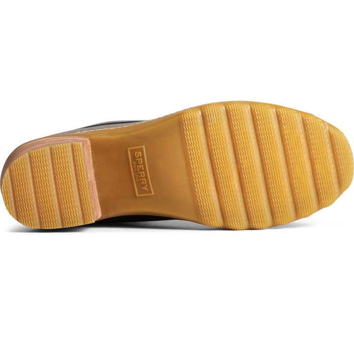 Sperry Saltwater Heel Snake Ankle Boot Black