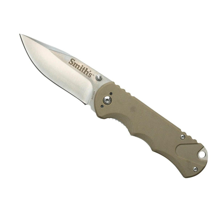 Smiths Satin Drop Point Blade - Desert Tan