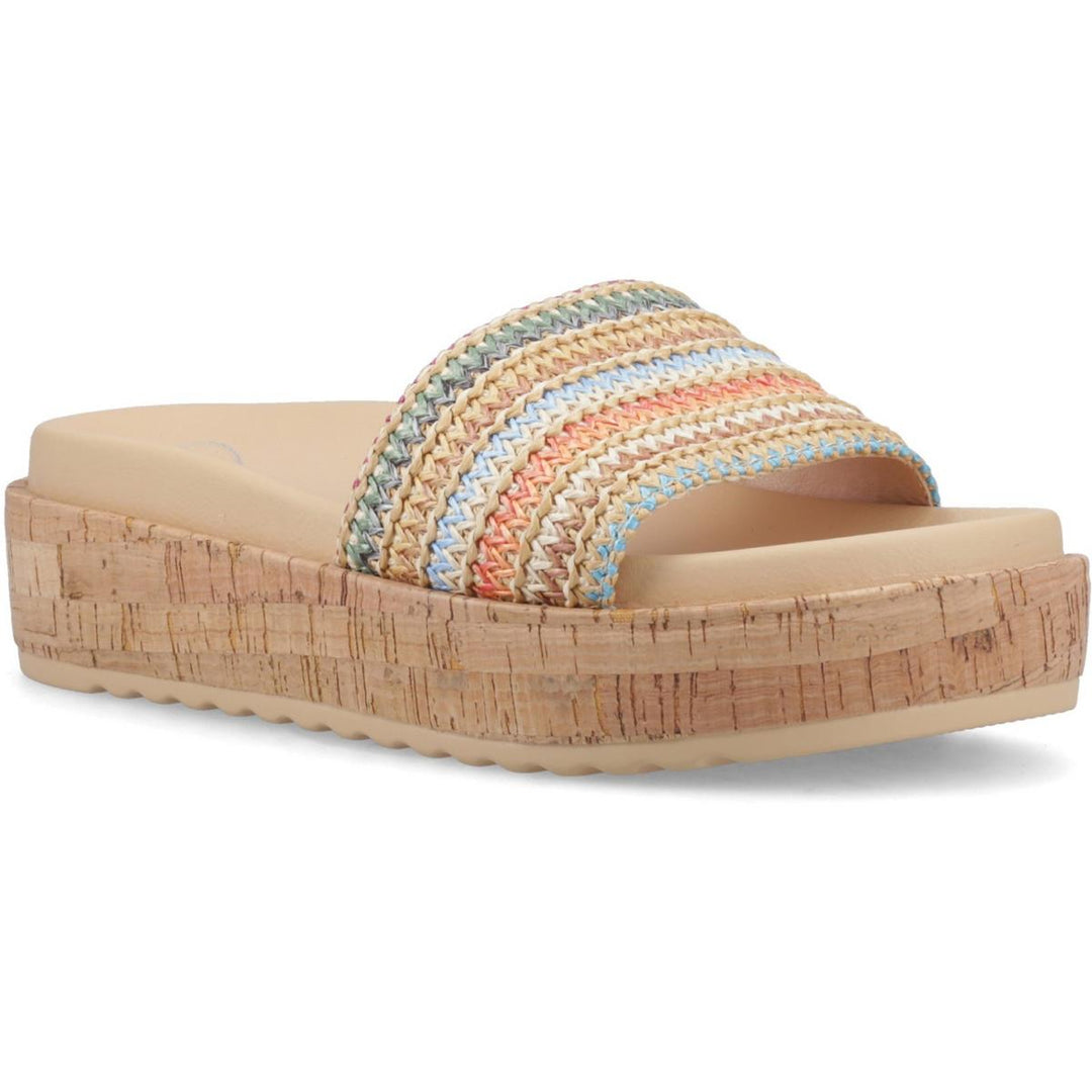 Rocket Dog Faye Alti Raffia Sandal Multicoloured