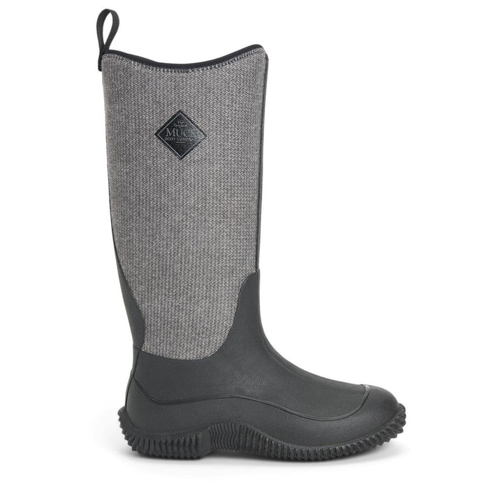 Muck Boots Hale Wellingtons Black W/ Fuzzy Herringbone